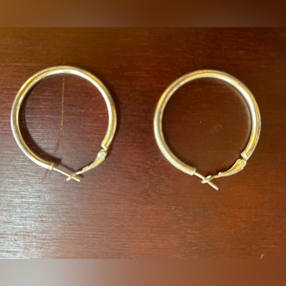 Elegant Sterling Silver Hoop Earrings